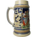 Jarra de Cerveza Alemana Vintage de Cerámica – 1 Litro - Imagen 4
