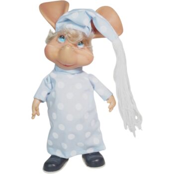 Rosita - Muñeco de época 80s (Coleccionable) Pijama Blanca con Circulos