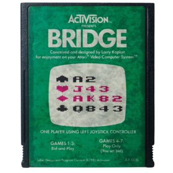 Juego Bridge para Atari 2600 | Cartucho Original Vintage | Activision