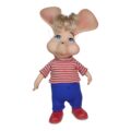 Topo Gigio - Muñeco de época 80s (Coleccionable) Ropa Roja a Rayas - Imagen 1