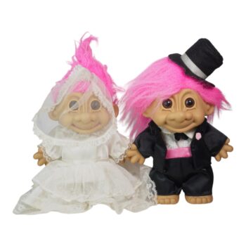 Pareja de Trolls Vintage Russ Berrie | Boda