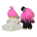 Pareja de Trolls Vintage Russ Berrie | Boda - Imagen 2