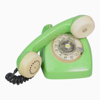 Teléfono Original Funcional Retro de Disco Verde