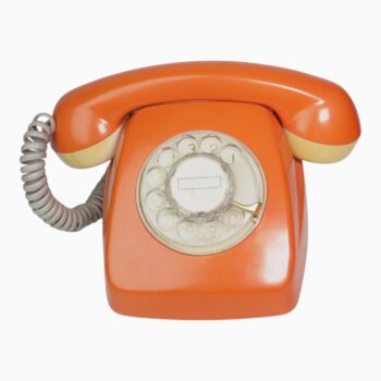 Teléfono Fijo Retro Estilo GPO 746 Naranja