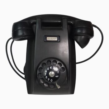 Teléfono Antiguo de Pared Ericsson en Baquelita Negra