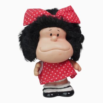 Mafalda con Vestido Rojo de Puntos Blancos – Muñeca Vintage Coleccionable