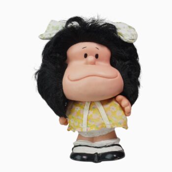 Mafalda con Vestido Amarillo con Flores – Muñeca Vintage Coleccionable