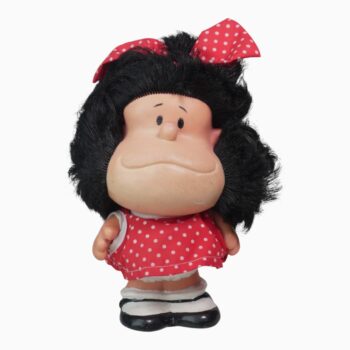 Mafalda con Vestido Rojo de Puntos Blancos – Muñeca Vintage Coleccionable