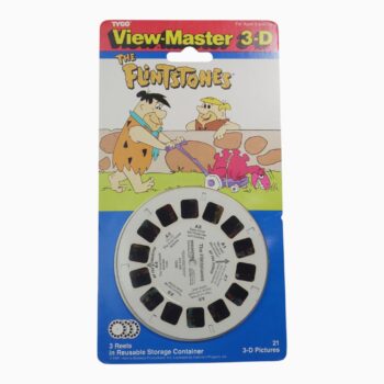 Set de Discos View-Master 3-D: Los Picapiedra / The Flintstones (Tyco / Hanna-Barbera) – Blíster Original Vintage 1991