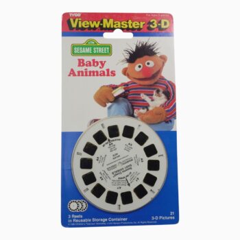 Set de Discos View-Master 3-D: Sesame Street Baby Animals / Plaza Sésamo (Tyco / CTW - Modelo 4072) – Blíster Original Vintage 1986
