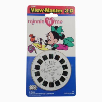 Set de Discos View-Master 3-D: Minnie 'n Me – School Days (Tyco / Disney - Modelo 3077) – Blíster Original Vintage 1990s