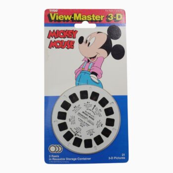 Set de Discos View-Master 3-D: Mickey Mouse – Pluto, the Pointer (Tyco / Disney - Modelo 3004) – Blíster Original Vintage 1990s