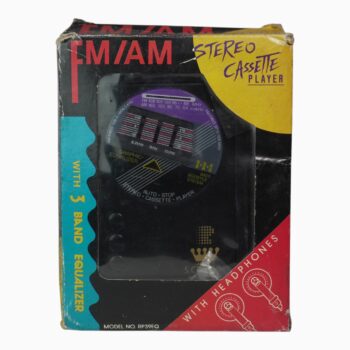 Reproductor de Casete Portátil AM/FM Stereo con Ecualizador (Modelo RP39EQ) – En Caja Original Vintage 1980 / 1990